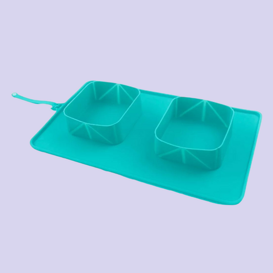 Bebedero Comedor Para Mascotas Plegables